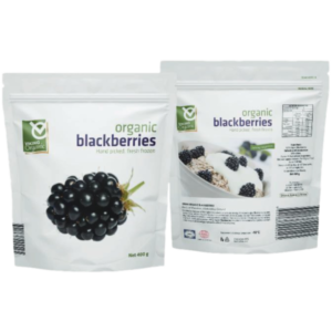 Viking Organic Blackberries. 100% Wild Blueberries. VO8108 10x 400g (4Kg Net)