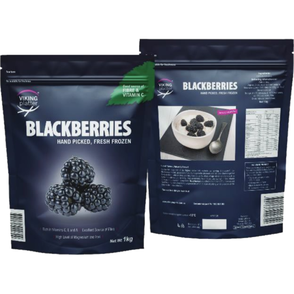Viking Platter Blackberries. Sour Cherries (Pitted). VP9128 6x 1kg (6Kg Net).