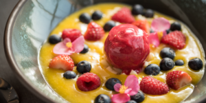 Mango passionfruit cream